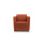 Contemporary One Seater Leather Sofa Stainless Steel